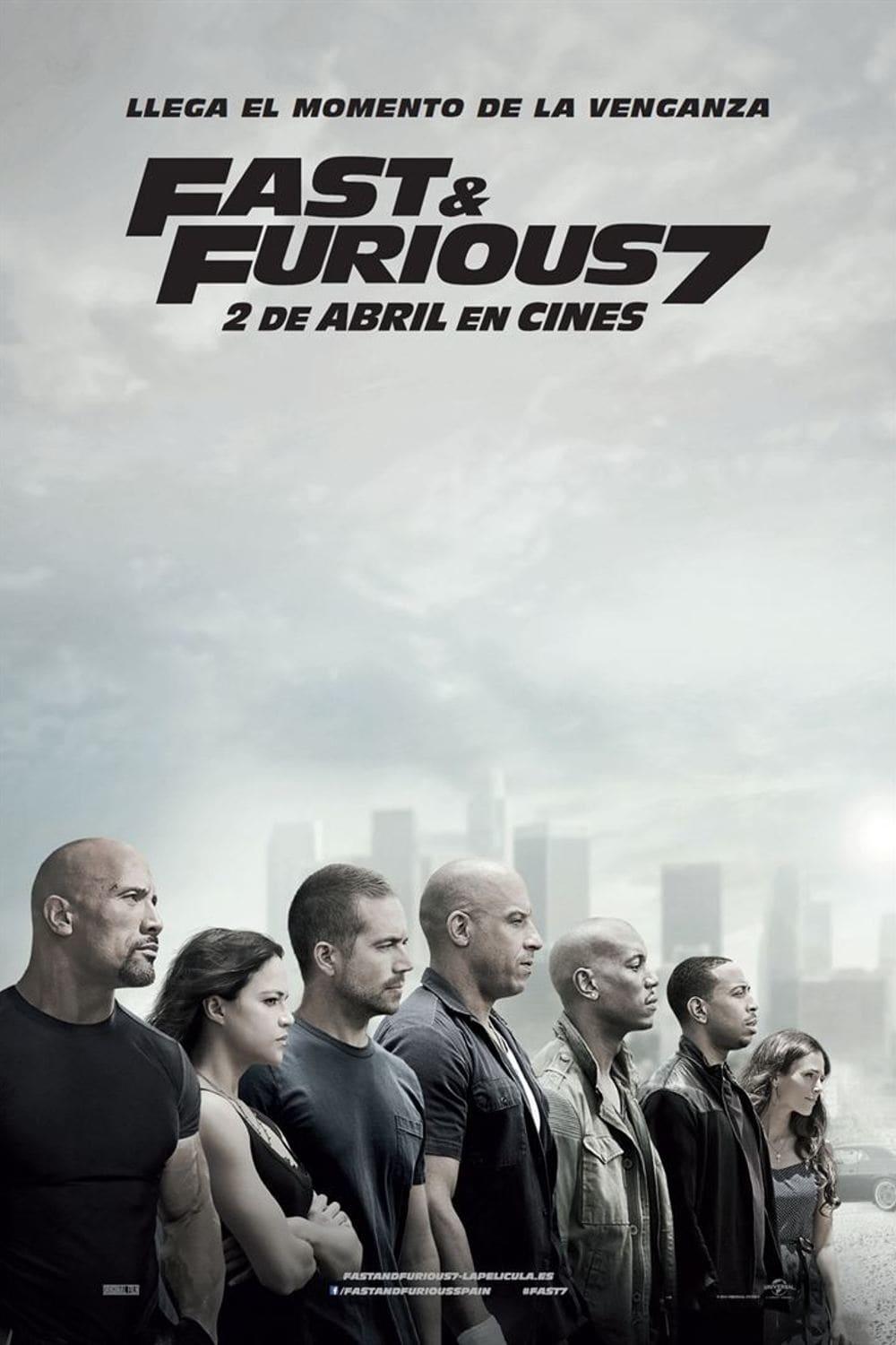 Poster Rápidos y Furiosos 7